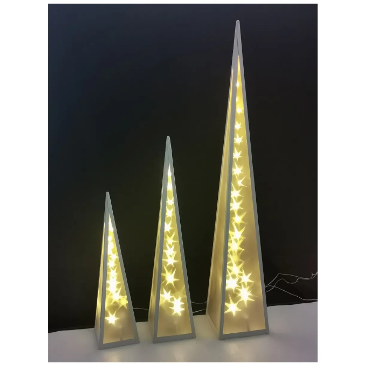 Świąteczna Choinka Lampa LED Gwiazdki obrotowe 90 cm - obrazek 9