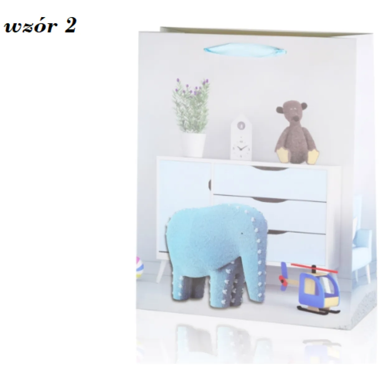 Torebka prezentowa kids room 23cm x 18cm - obrazek 3