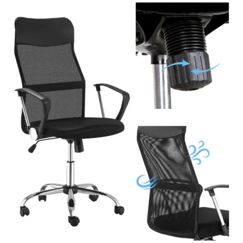 Ergonomiczny fotel biurowy obrotowy do pracy i nauki