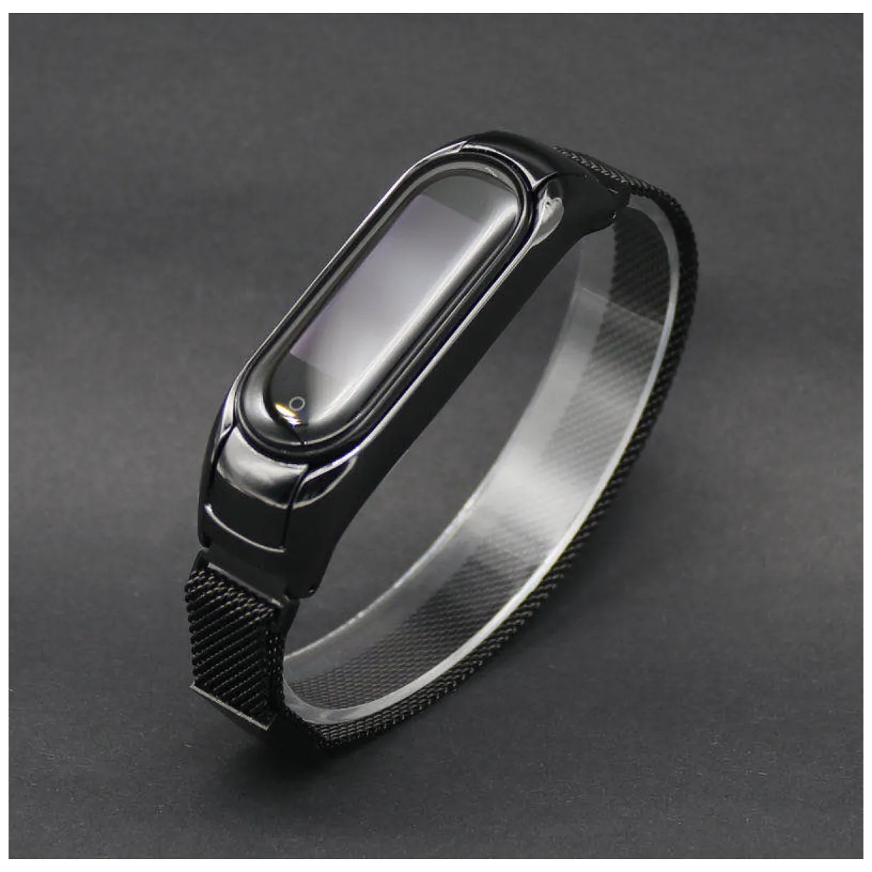 Pasek opaska Xiaomi Mi Band 5 Magnes - czarny - obrazek 6