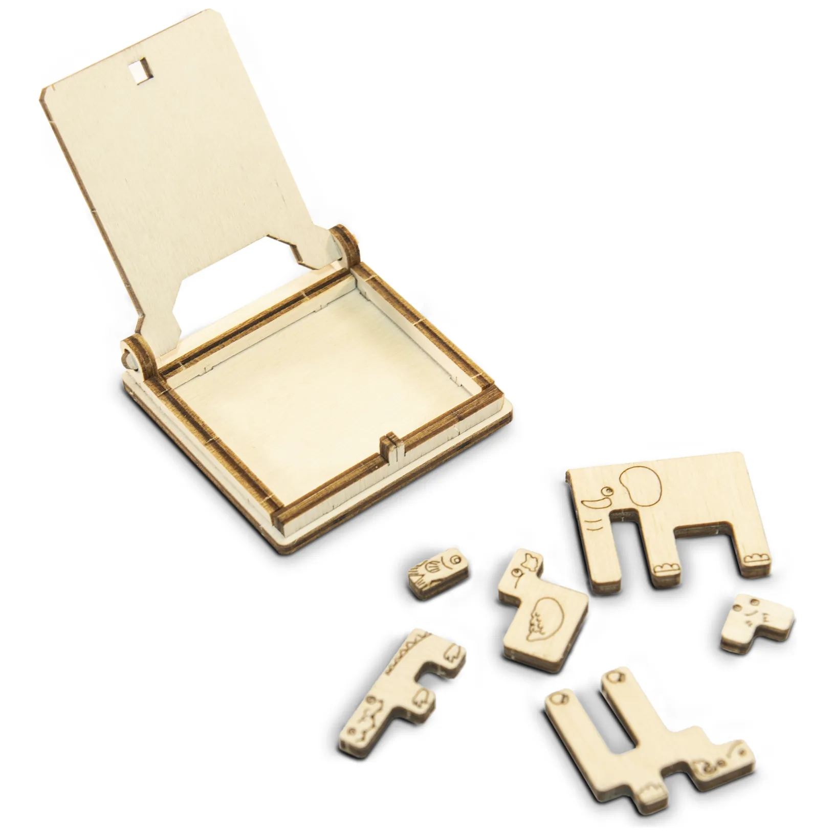 Drewniane Puzzle 3D – ZOO - obrazek 3
