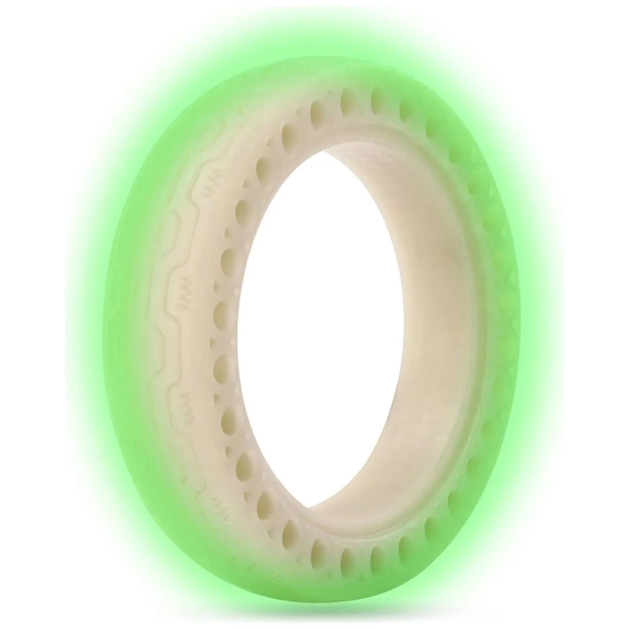 Opona bezdętkowa pełna pneumatyczna 8.5 Hulajnoga Xiaomi M365 /Pro Fluorescencyjna - zielona - obrazek 3