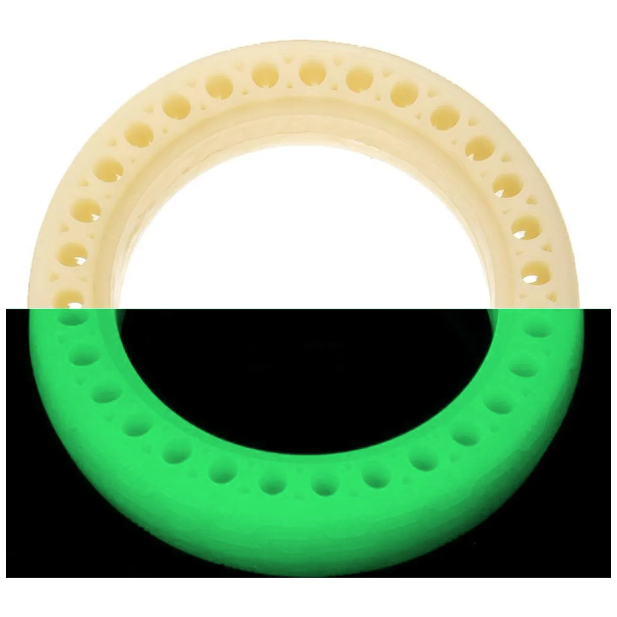 Opona bezdętkowa pełna pneumatyczna 8.5 Hulajnoga Xiaomi M365 /Pro Fluorescencyjna - zielona