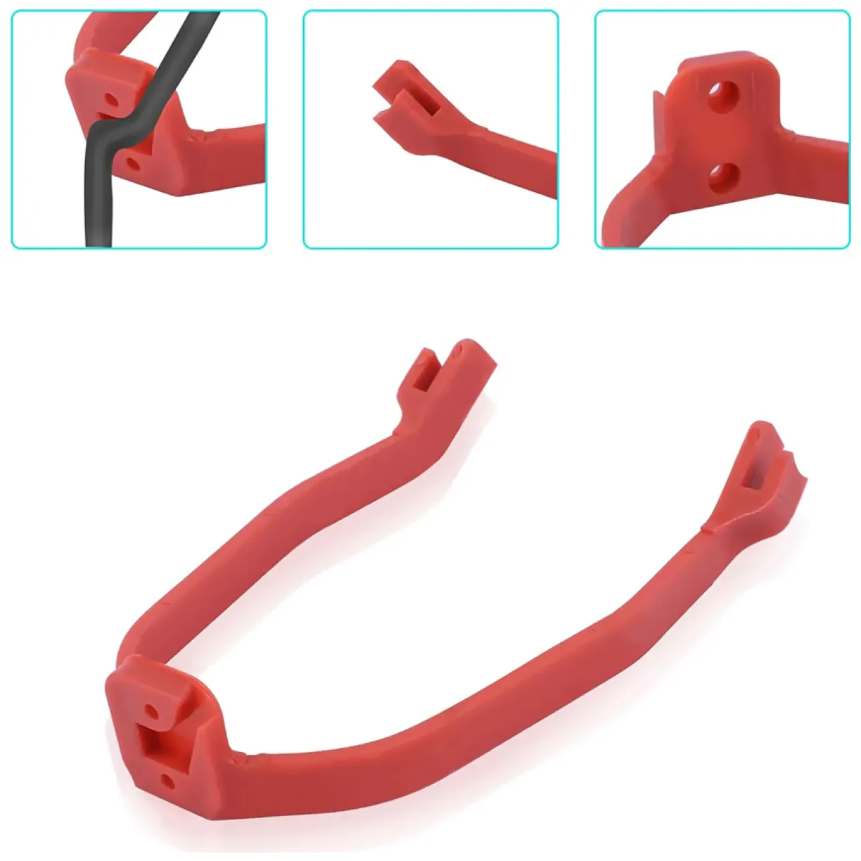 Wspornik z śrubkami do błotnika Xiaomi Mi Electric Scooter M365 - czerwony - obrazek 3