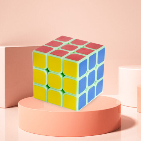 Kostka logiczna 3x3x3 dla dzieci 6+ - klasyczna układanka wielokolorowa