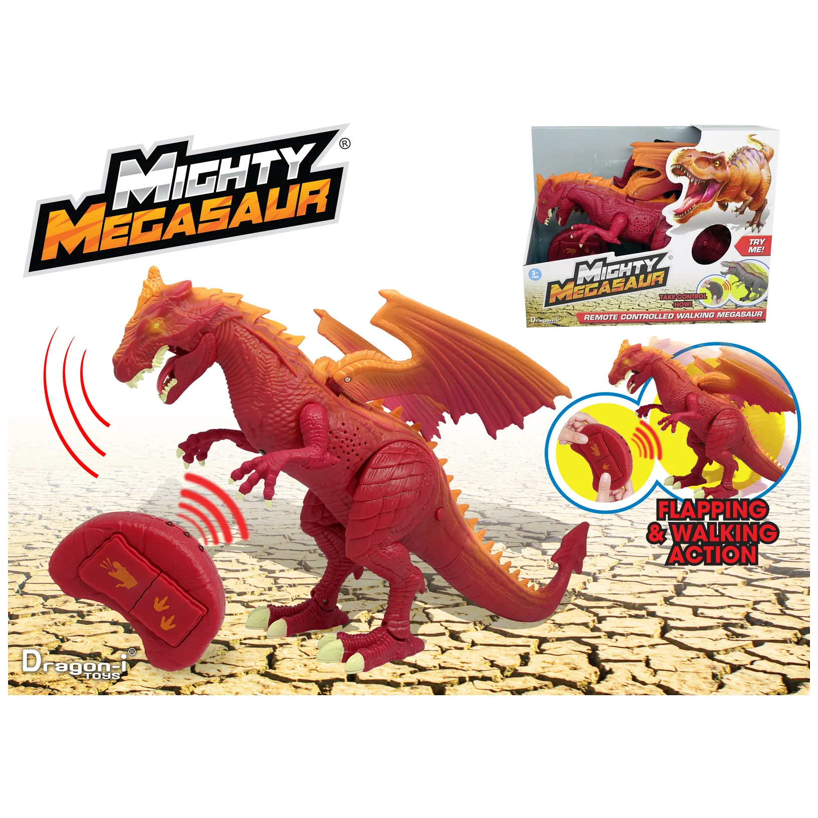 Potężny chodzący Smok z efektami świetlnymi i dźwiękowymi Dragon-i Toys - obrazek 3