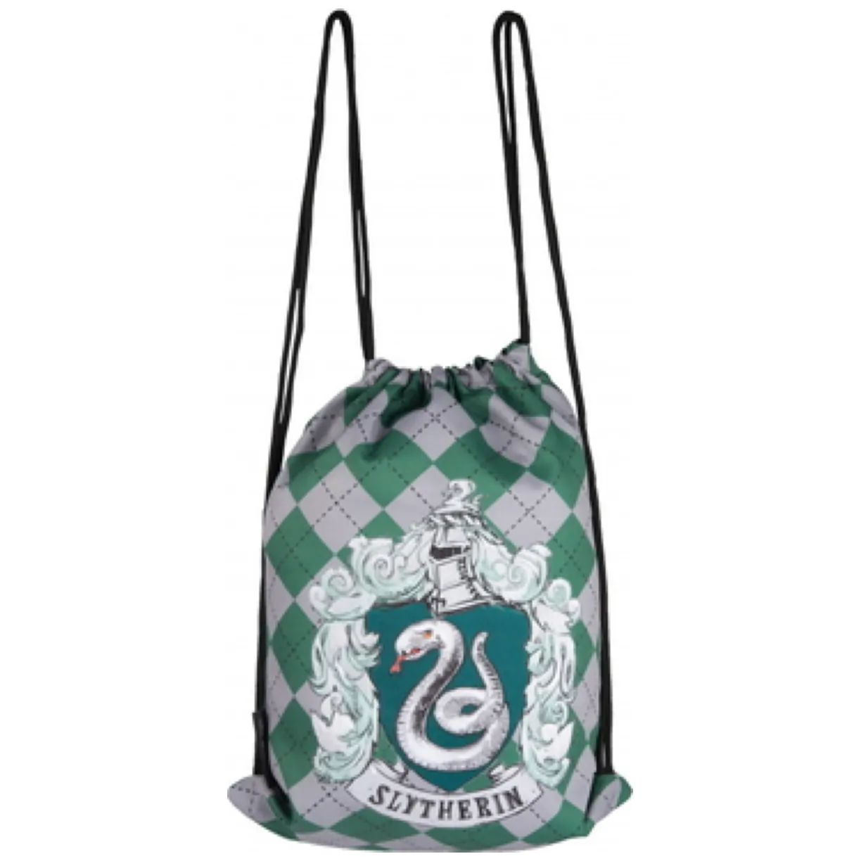 Plecak materiałowy Harry Potter - Slytherin, 43x32 cm PRODUKT LICENCJONOWANY, ORYGINALNY - obrazek 2