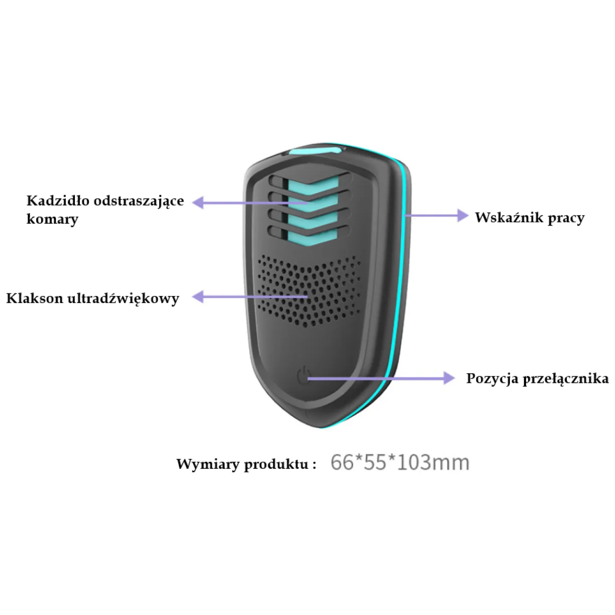 Elektryczny środek odstraszający szkodniki - czarny - obrazek 3