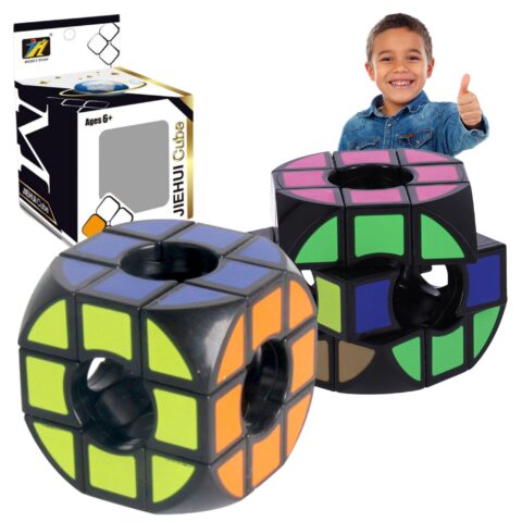 Nowoczesna kolorowa kostka logiczna 3x3x3 - łamigłówka edukacyjna dla dzieci