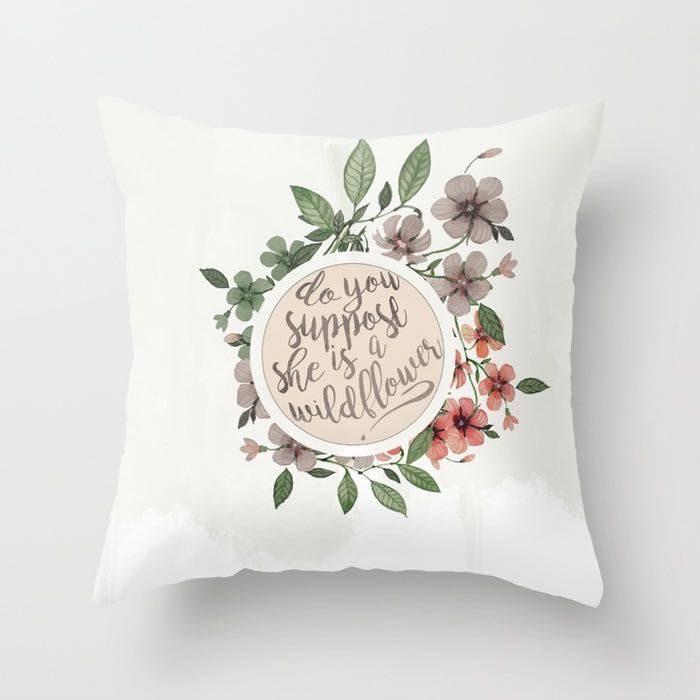 Lniana poszewka dekoracyjna 45x45 w wielokolorowe kwiaty glamour boho