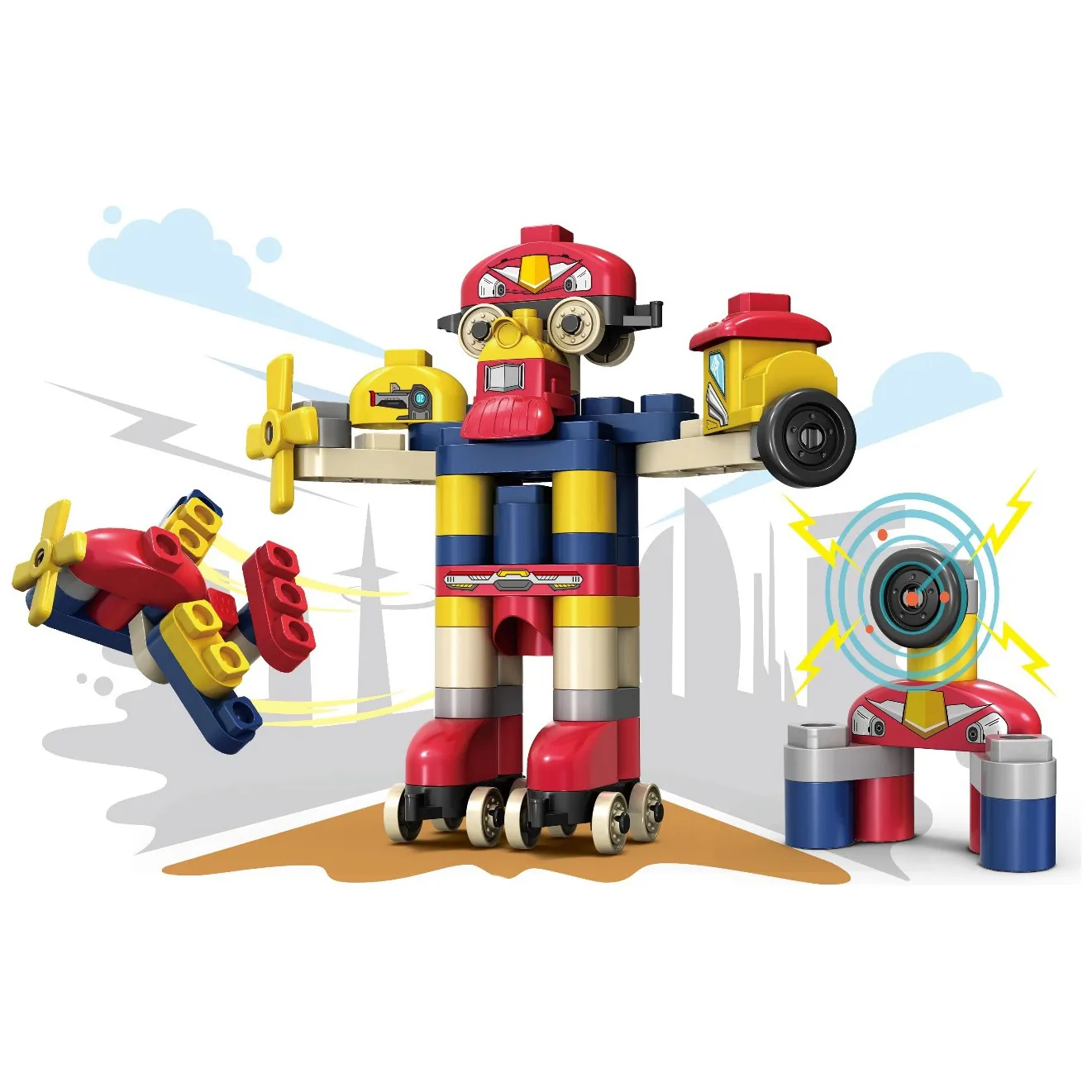 DIY Robot - zestaw klocków nauka, edukacja - obrazek 2