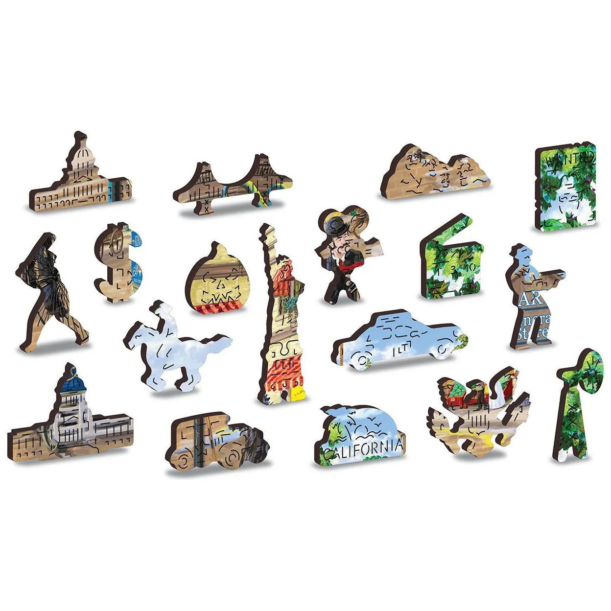 Drewniane Puzzle z figurkami – Wiktoriańska ulica rozm. XL, 1010 elementów - obrazek 5