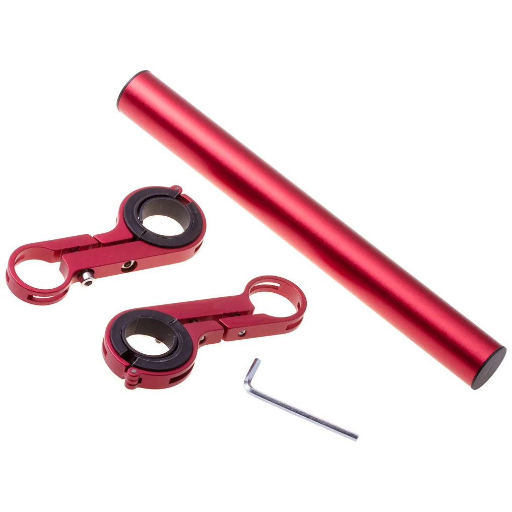 Aluminiowy uchwyt na kierownice rower / Hulajnoga Xiaomi M365/ Pro - czerwona - obrazek 10