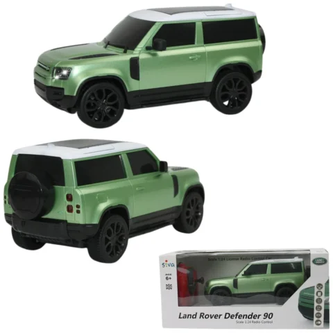 Zdalnie sterowany samochód Land Rover Defender 90 1:24 - zielony