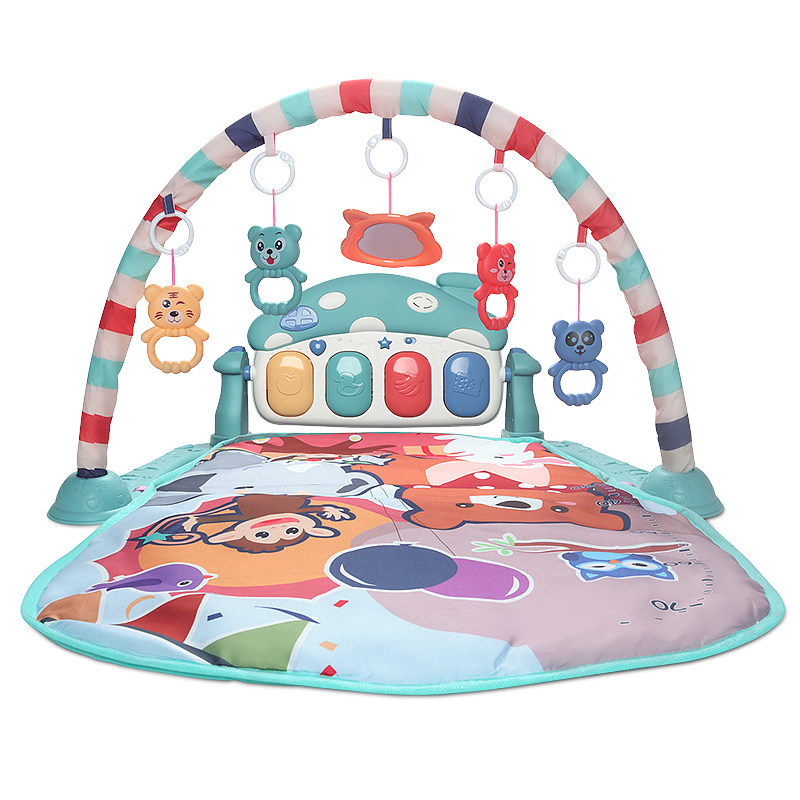 Mata edukacyjna dla niemowląt z pianinem- zielona - obrazek 11