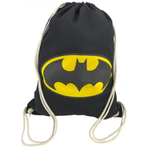 Plecak bawełniany Batman czarny worek szkolny dla fana superbohatera