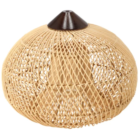 Dekoracyjna rattanowa lampa wisząca - 40 cm (naturalny kolor)