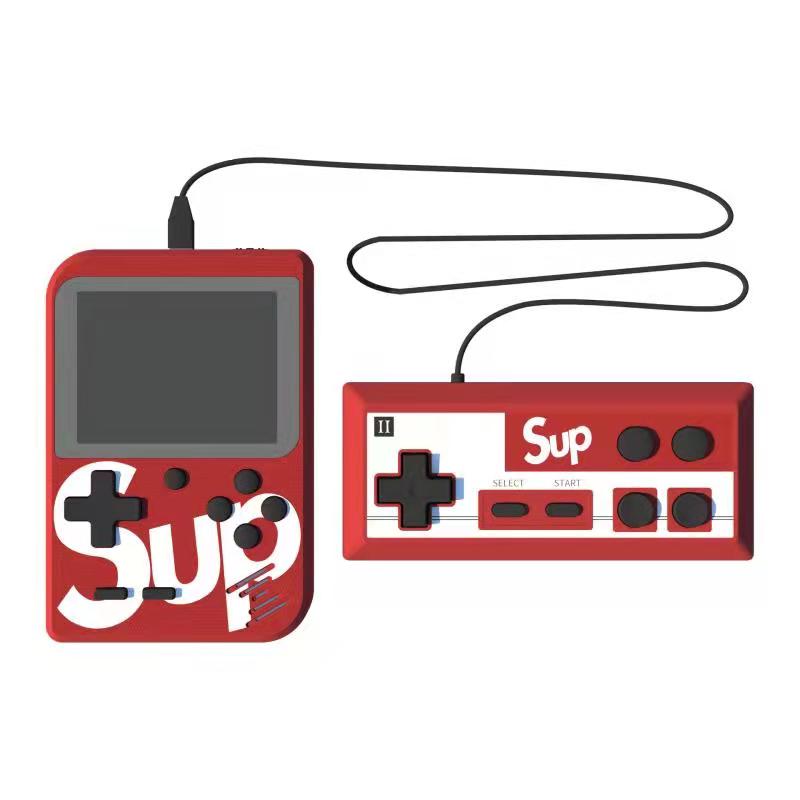 Mini konsola przenośna SUP 400 gier – czerwona (dla dwóch graczy) - obrazek 4