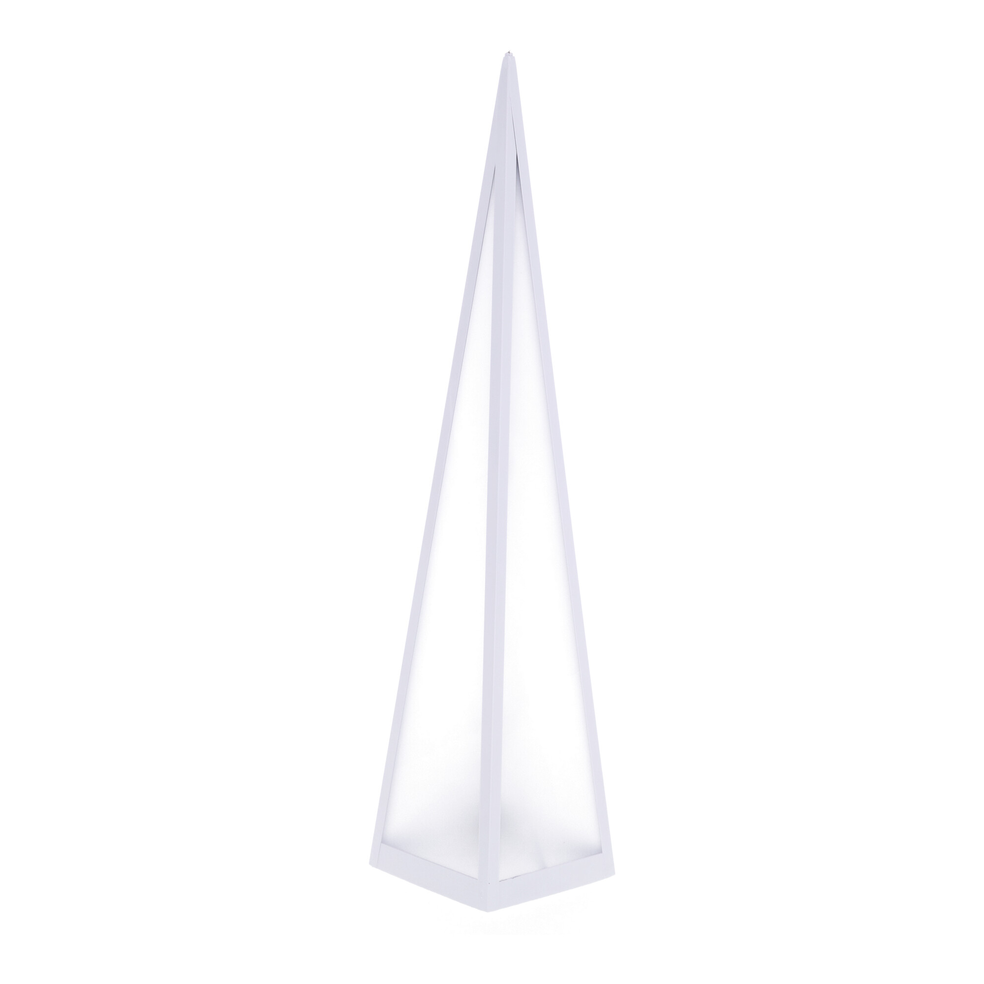 Świąteczna lampa w kształcie choinki LED z obrotowymi gwiazdkami, biała rama 45 cm - obrazek 4