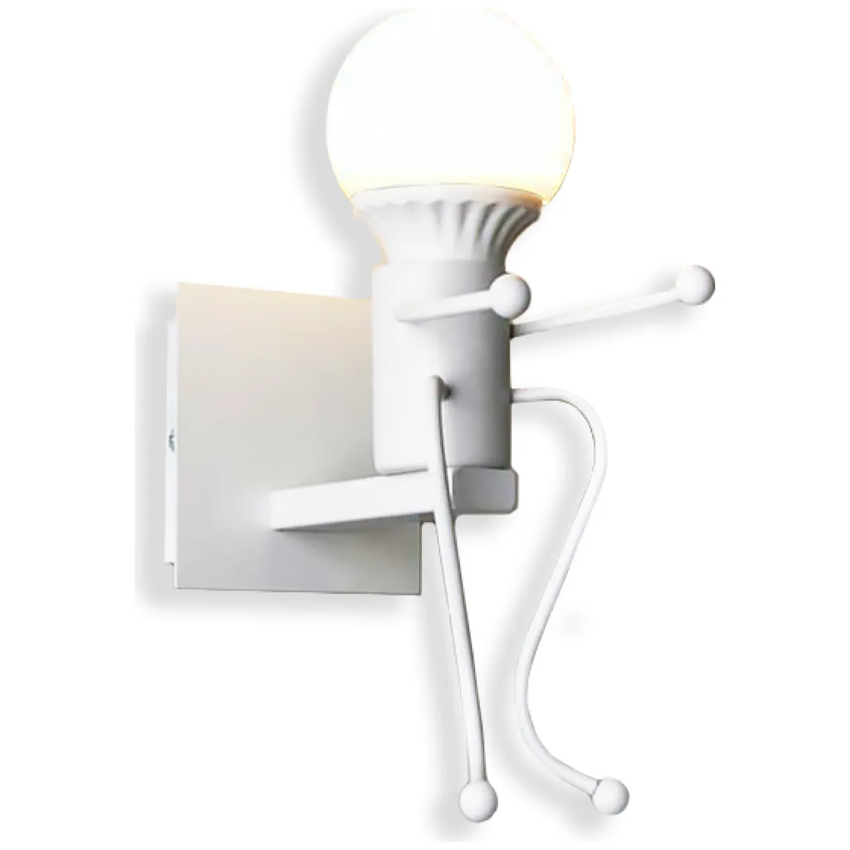 Lampa ścienna / Kinkiet Loft pojedyńczy - biała, typ VIII - obrazek 4