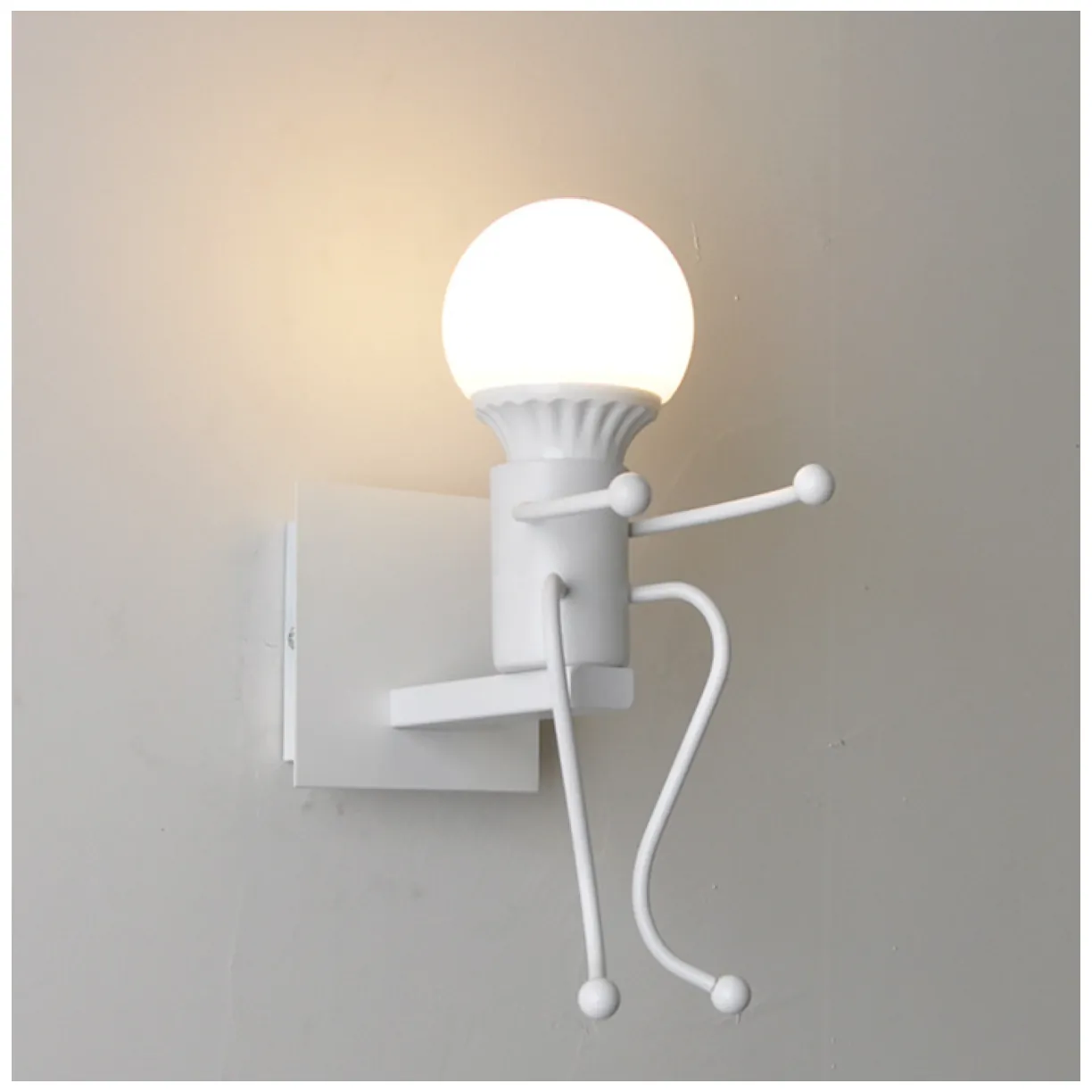 Lampa ścienna / Kinkiet Loft pojedyńczy - biała, typ VIII