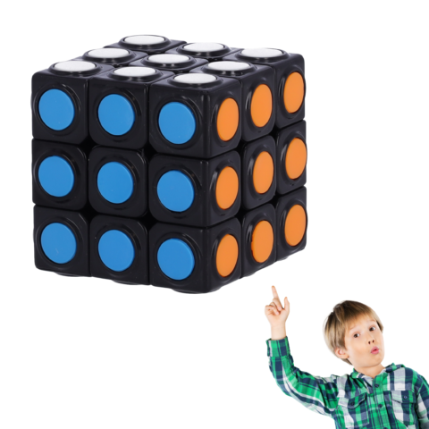 Kostka logiczna 3x3x3 wielokolorowa - nowoczesna układanka edukacyjna dla dzieci od 6 lat
