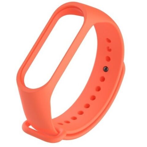 Silikonowy pasek opaska do Xiaomi Mi Band 5/ Xiaomi Mi Band 6 - pomarańczowy