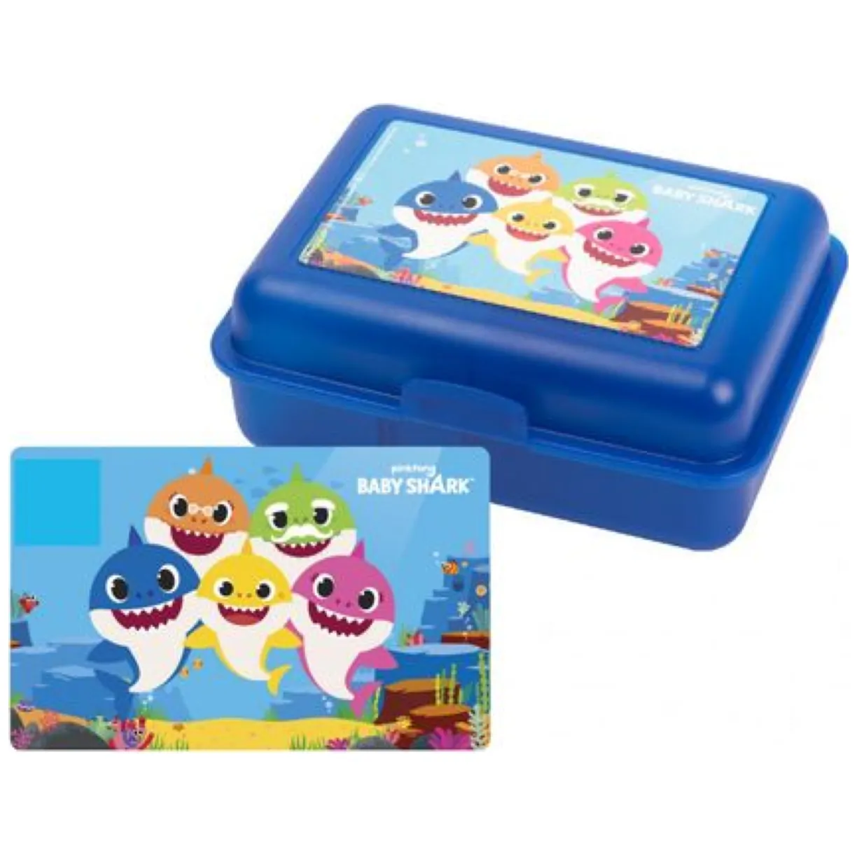 Pudełko śniadaniowe, Lunch Box Baby Shark,17,5 x 12,8 x 6,9 cm, PRODUKT LICENCJONOWANY, ORYGINALNY - obrazek 3