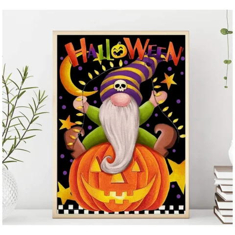 Diamentowa Mozaika Halloween 5D - Diamond Painting Obraz 40x50 cm