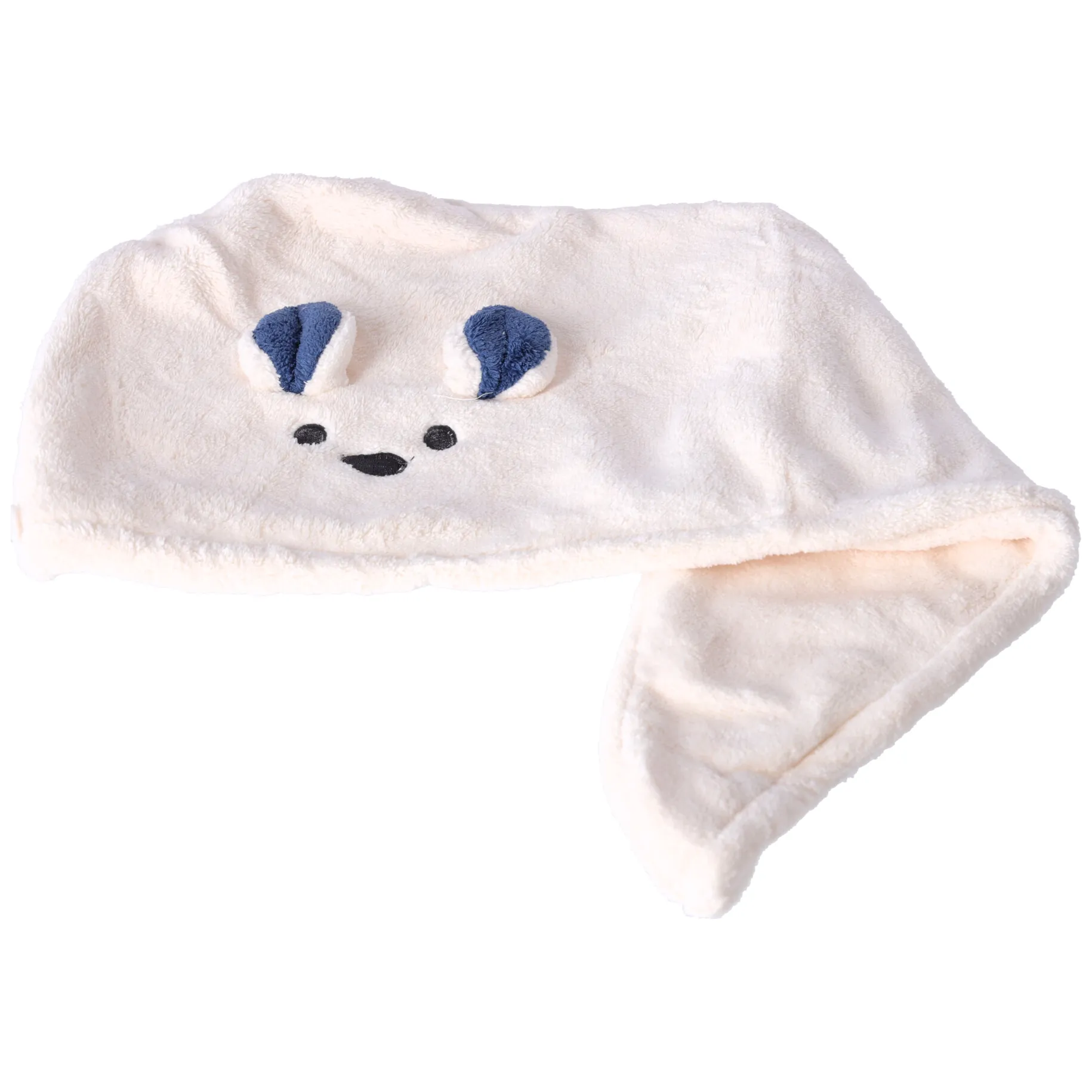 Superchłonny ręcznik do włosów, turban do włosów - beżowy - obrazek 2