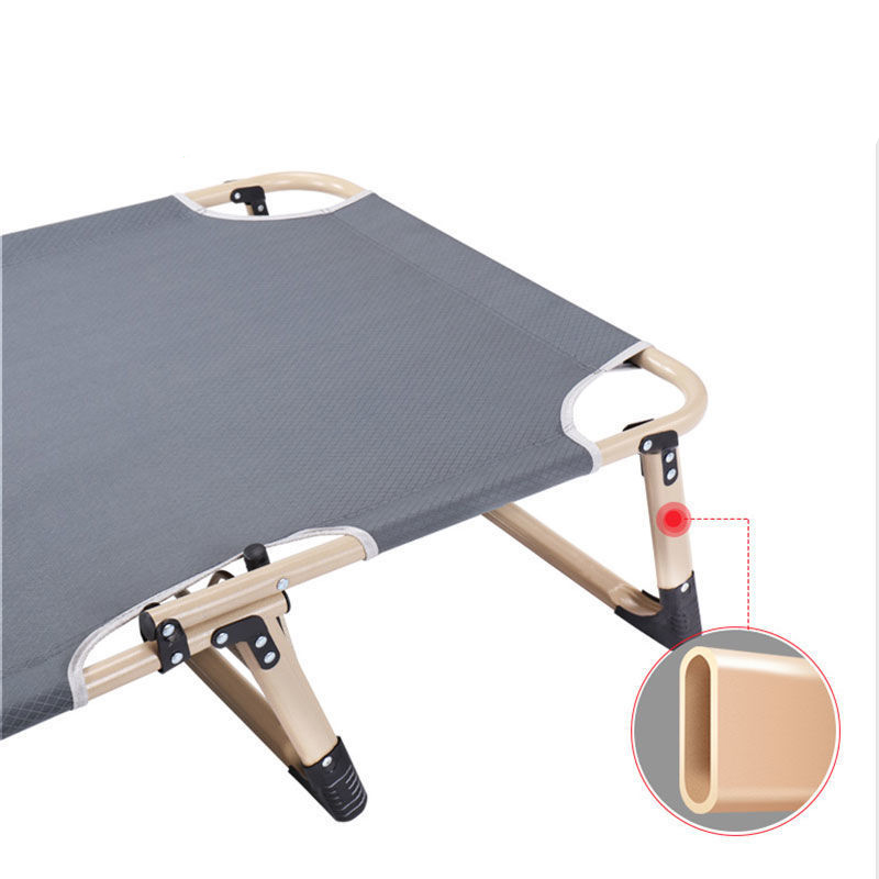 Składane łóżko turystyczne BIZNESOWE, polowe, kanadyjka PREMIUM 75 cm - kolor szary - obrazek 10