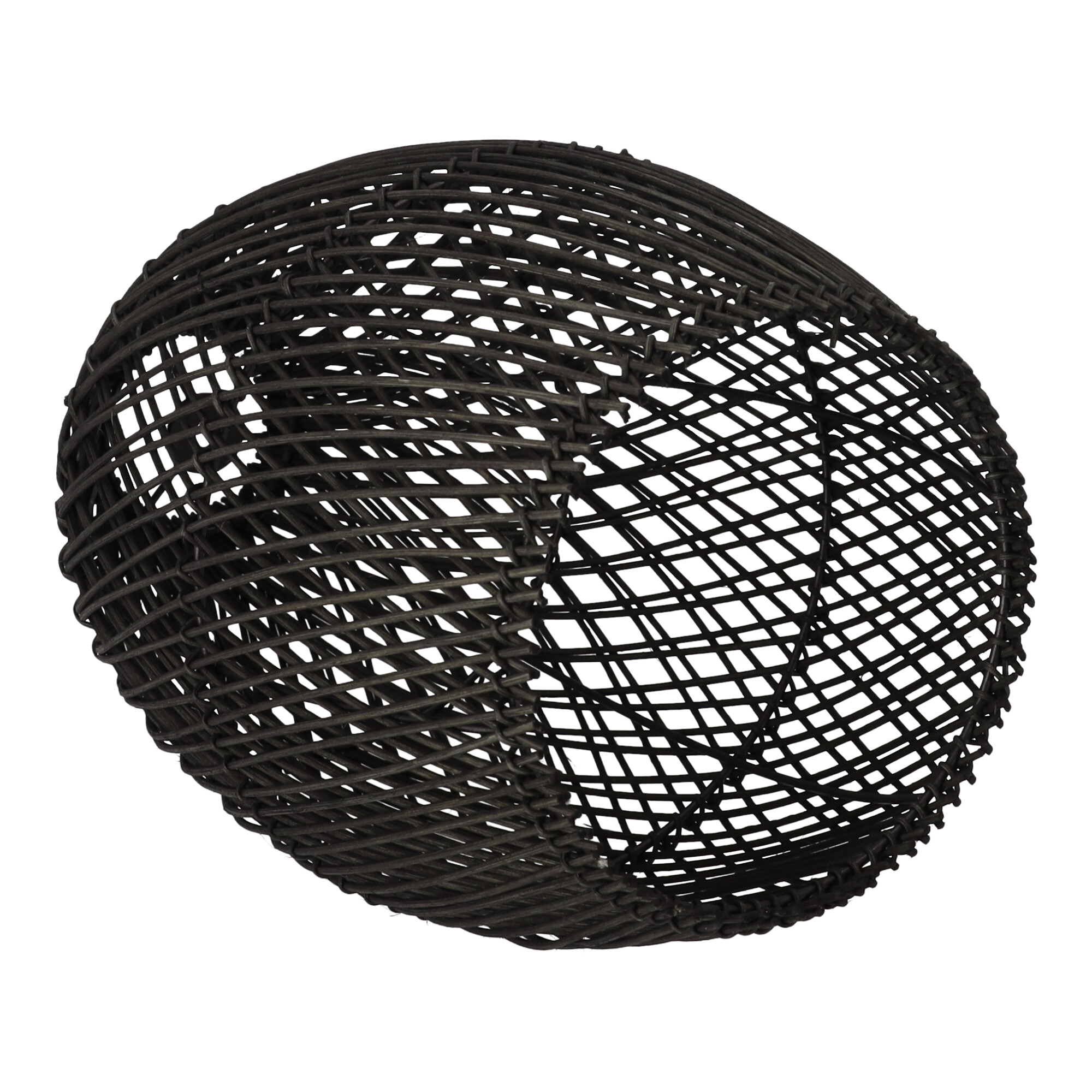 Czarna rattanowa lampa wisząca boho 25 cm - rustykalna, drewniana - obrazek 11