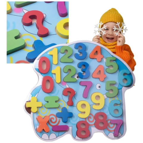 Puzzle edukacyjne Cyferki dla dzieci 3+ nauka liczenia chłopcy dziewczynki