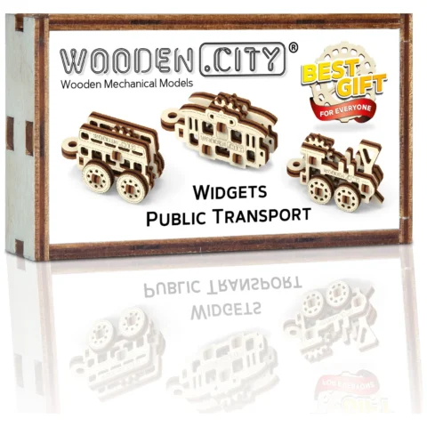 Drewniane Puzzle 3D – Transport Publiczny