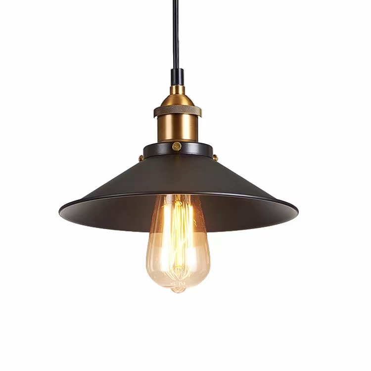 Lampa wisząca Retro - czarna - Zestaw 2 lampy