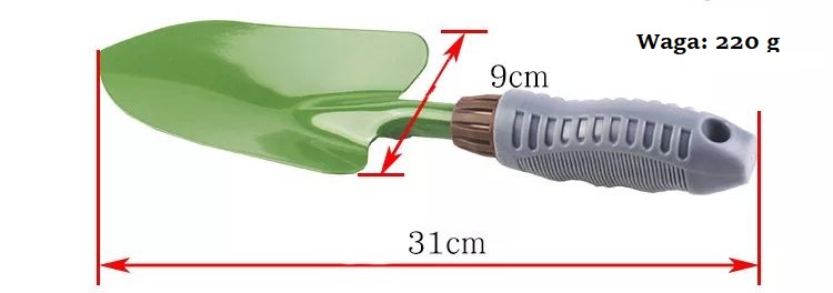 Ergonomiczny zestaw narzędzi ogrodowych aluminiowych 4-częściowy - obrazek 4