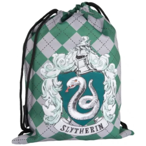 Plecak bawełniany Harry Potter Slytherin Noc w Hogwarcie czarny