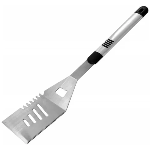 Wielofunkcyjna łopatka do grilla z otwieraczem do piwa 49 cm stal