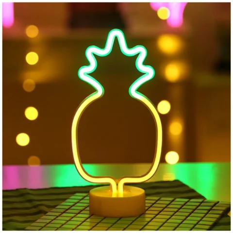 Dekoracyjna lampka neonowa LED- ananas