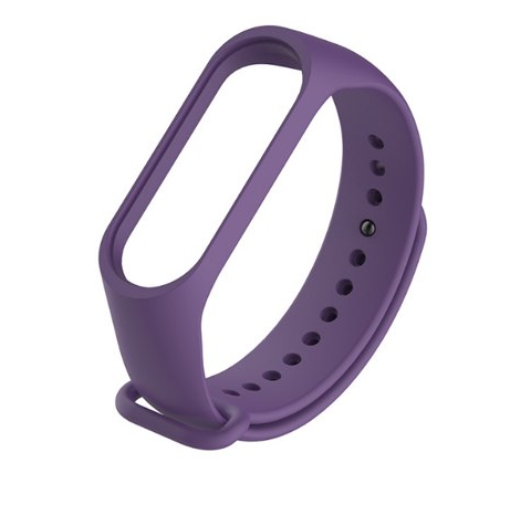 Silikonowy pasek opaska do Xiaomi Mi Band 3/ Xiaomi Mi Band 4 - fioletowy