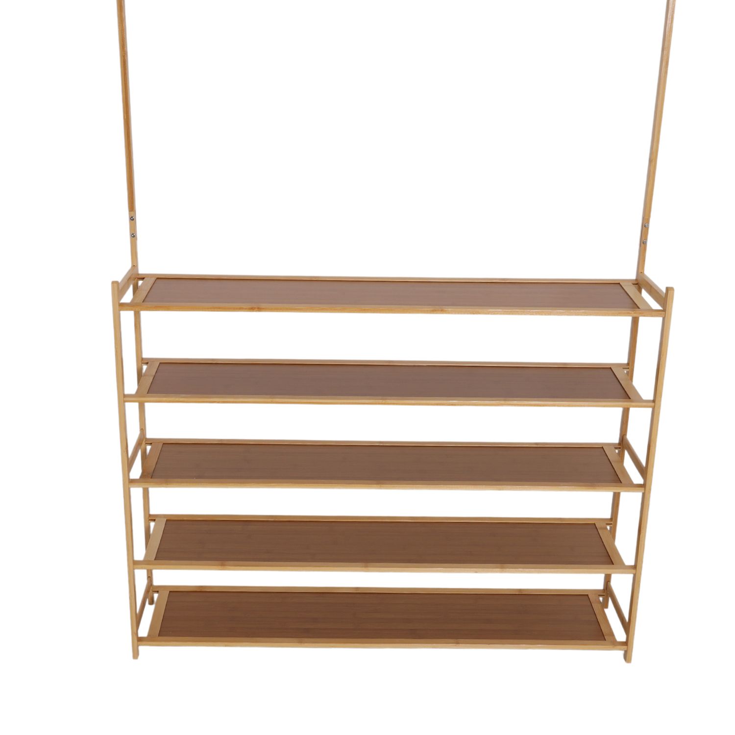 Szafka na buty 5-poziomowa z wieszakiem, długość 100 cm - obrazek 7