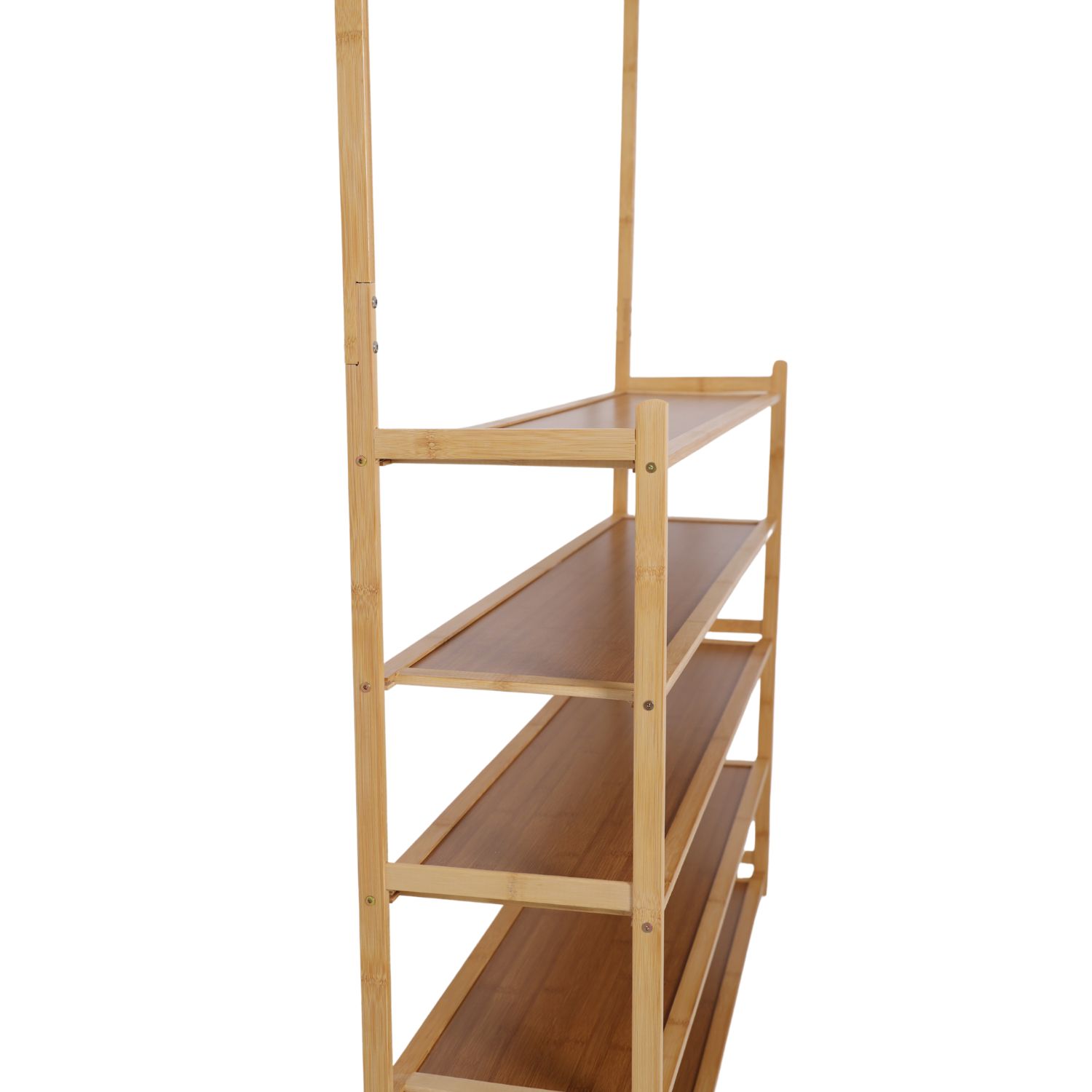 Szafka na buty 5-poziomowa z wieszakiem, długość 100 cm - obrazek 9