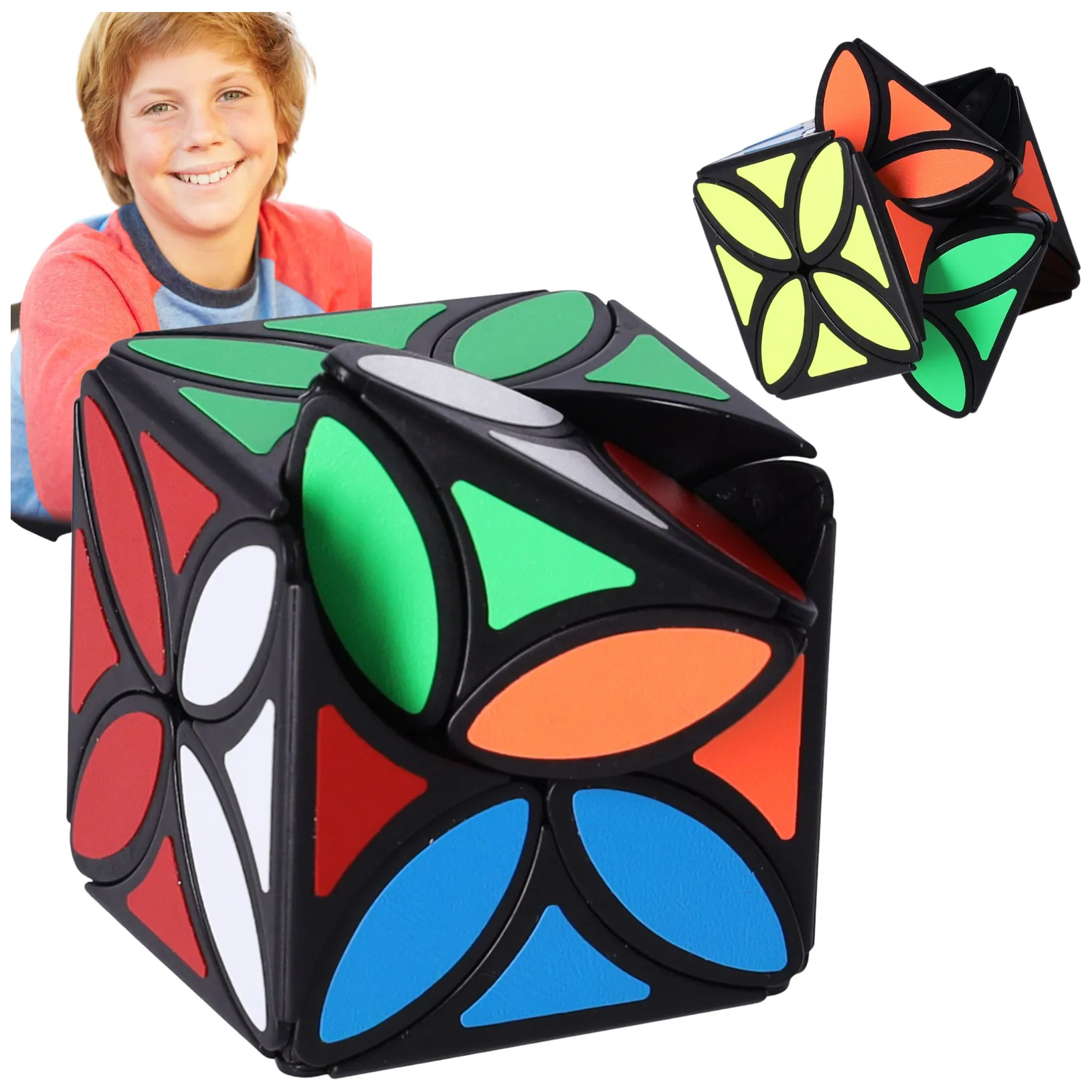 Nowoczesna układanka, kostka logiczna, Kostka Rubika - Leaf Clover, typ III
