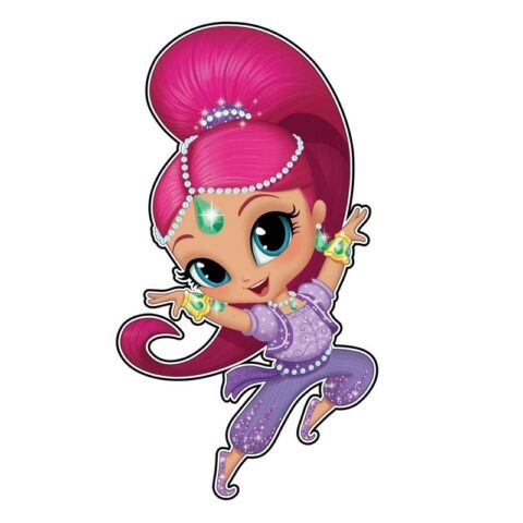 Dekoracja ścienna Shimmer i Shine mała różowa do pokoju dziecka