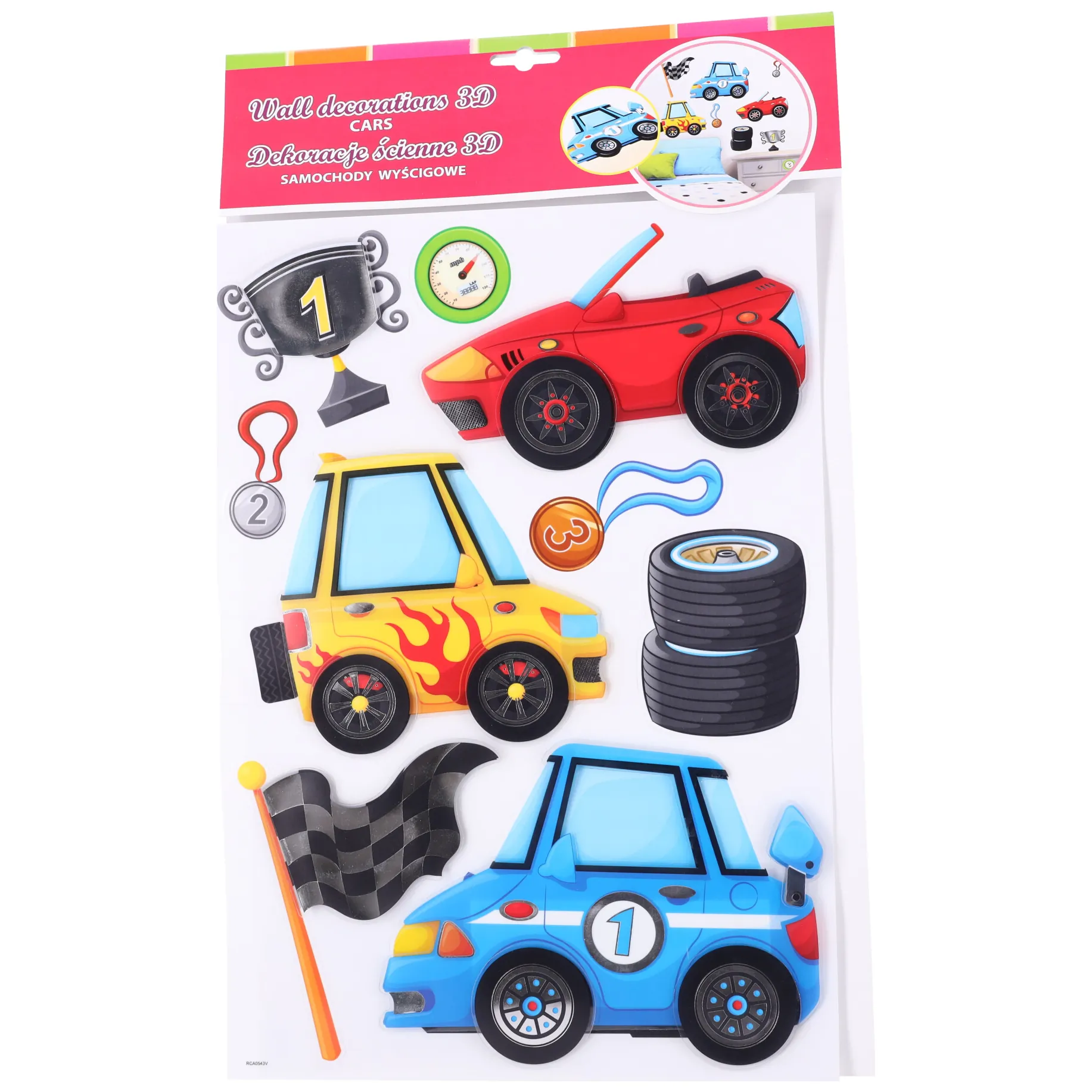 Dekoracja ścienna 3D - Cars - obrazek 2