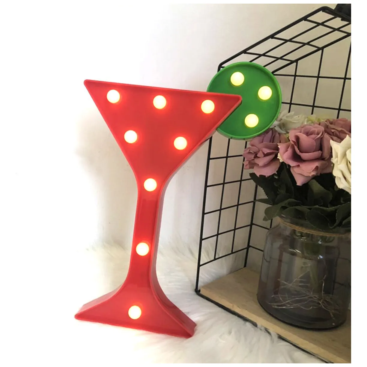 Dekoracyjna lampka LED - lampka wina - obrazek 3