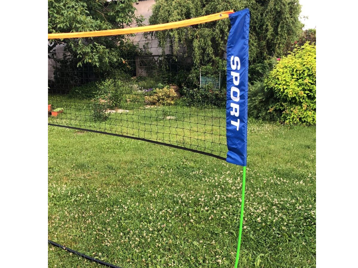 Siatka 4w1 do badmintona siatkówki tenisa siatkonogi 5M - obrazek 4