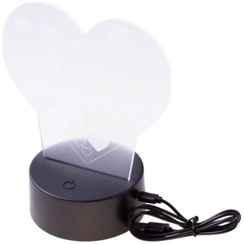 Lampka nocna 3D LED I LOVE YOU wielokolorowa prezent dla dziecka