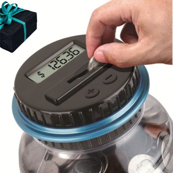 Skarbonka z licznikiem waluty - monety USD PLN