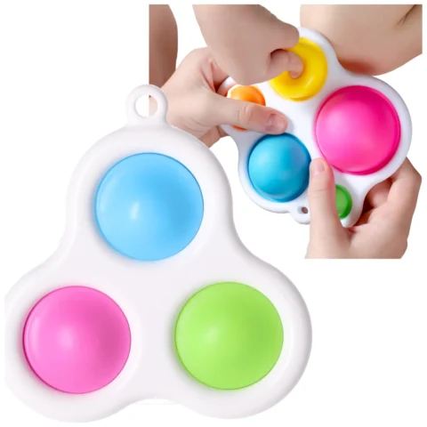 Breloczek antystresowy Pop It sensoryczny fidget push bubble silikon
